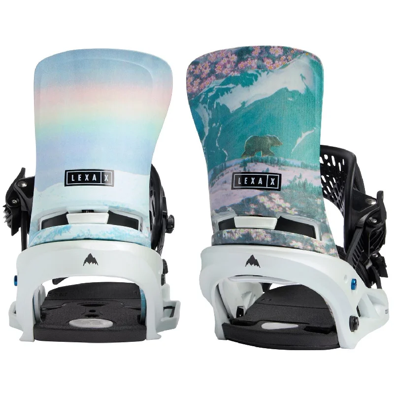 Burton Lexa X EST Womens Snowboard Bindings Light Blue / Collage