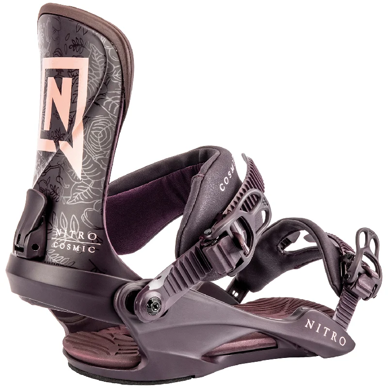 Nitro Cosmic Womens Snowboard Bindings Plum Vines