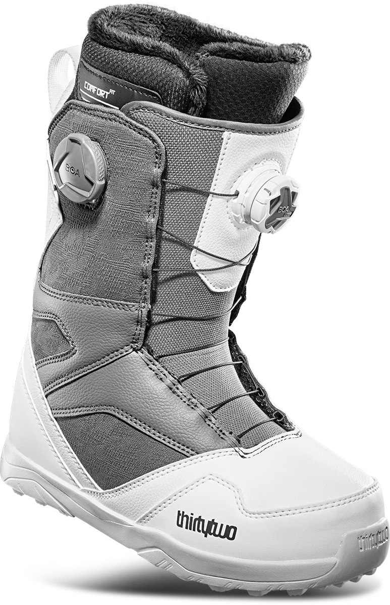 Thirtytwo STW Double Boa Snowboard Boots Womens 2024 White / Camo