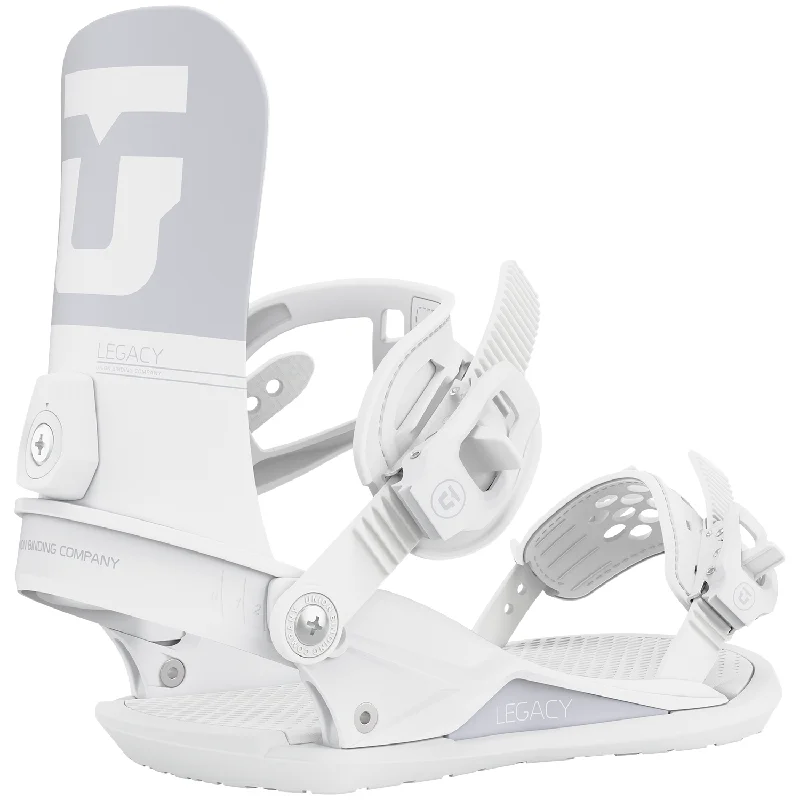 Union Legacy Womens Snowboard Bindings (Team High Back) White