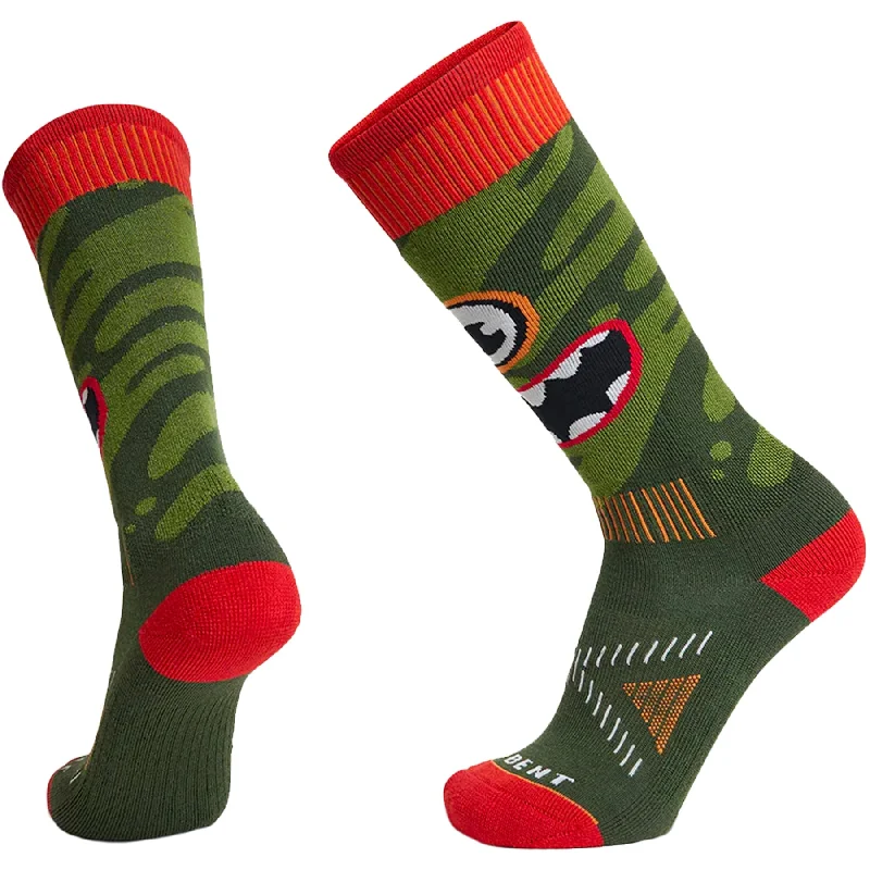 Le Bent Kids Monster Party Light Snow Sock