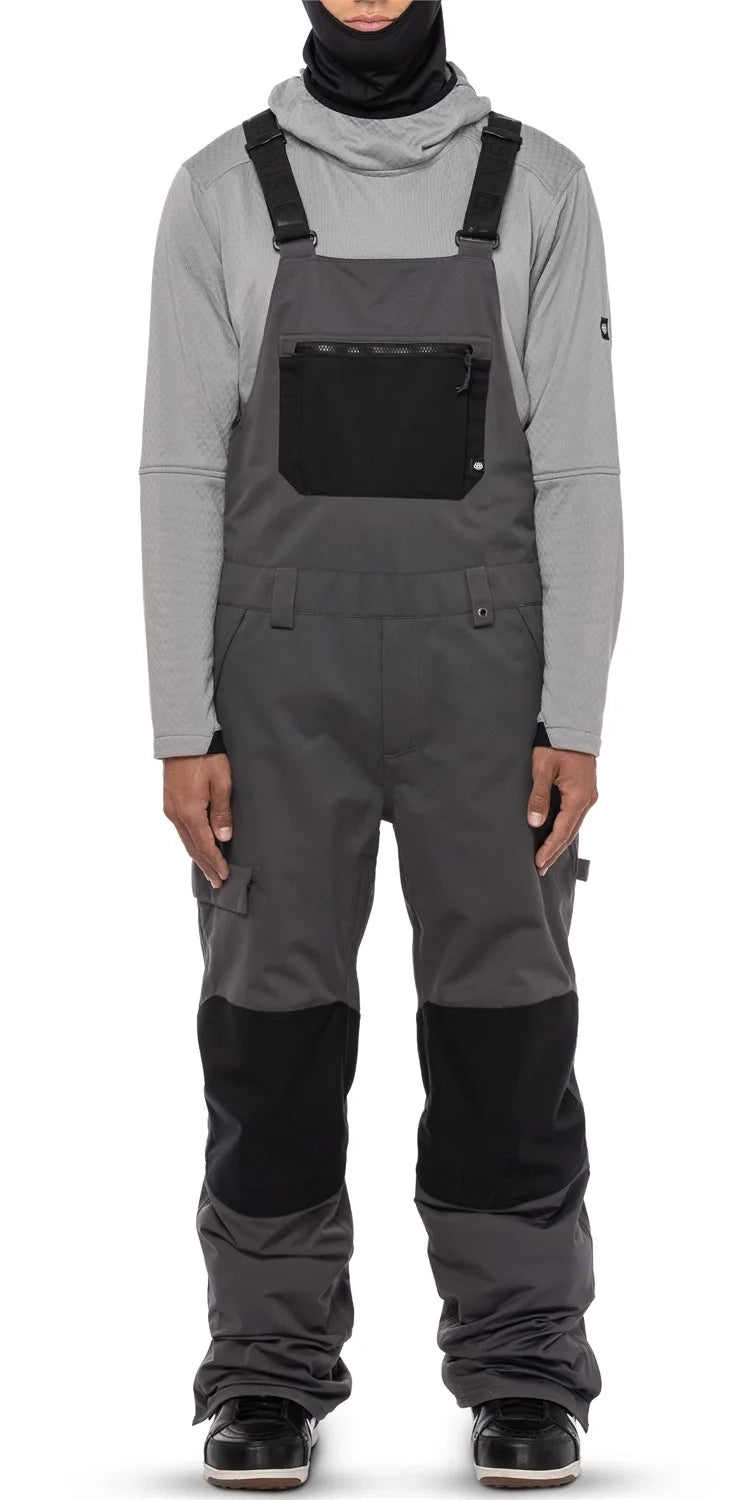 686 Hot lap Insulated Bib Pants Mens 2024 Charcoal