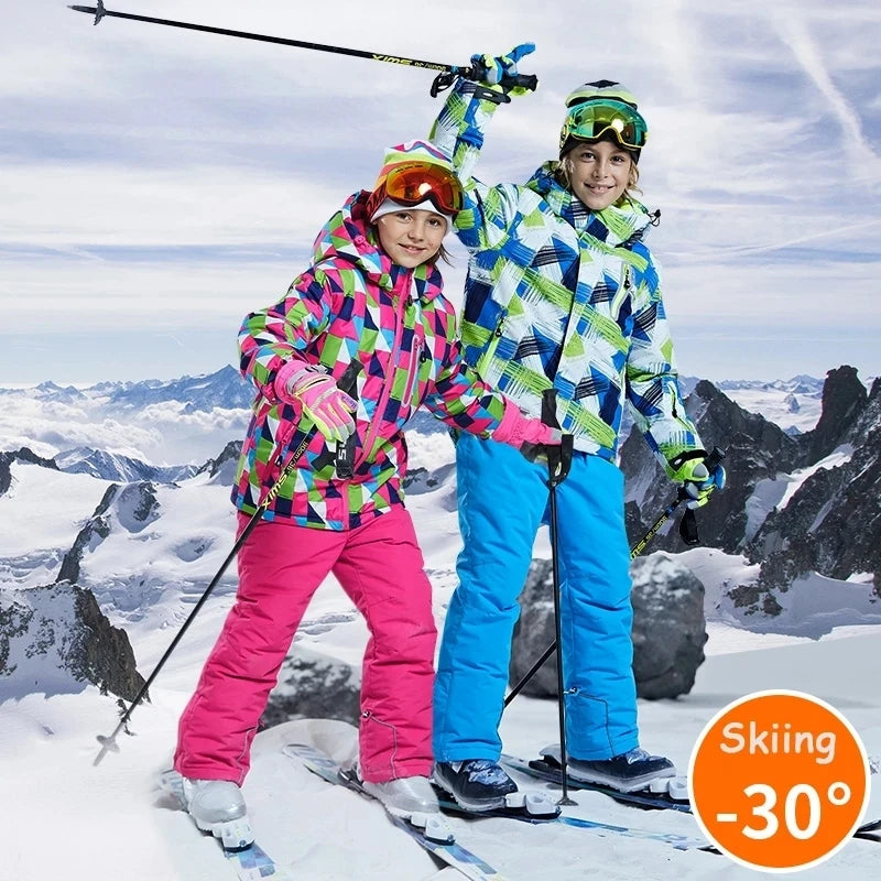 BEARFRIENDS Windproof Warm Unisex Ski Suit - Kids