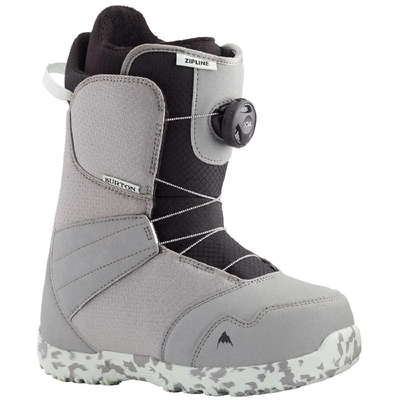 Burton Zipline Boa Snowboard Boots Kids 2024 Grey / Neo Mint